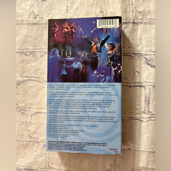 MICHAEL FLATLEY LORD OF THE DANCE POLY GRAM VIDEO VHS TAPE - Picture 2 of 4